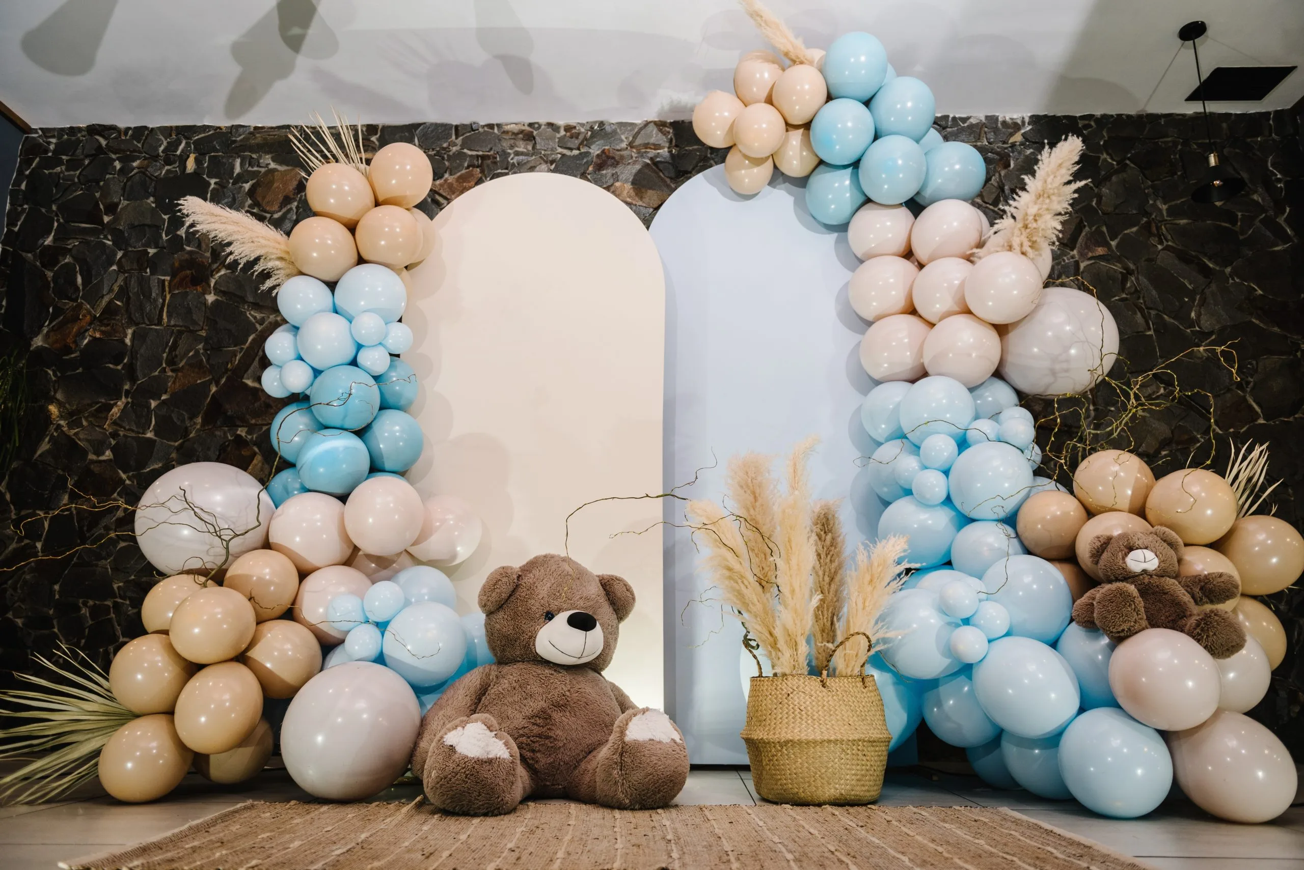 baby shower decorations at a venue for hire in woking