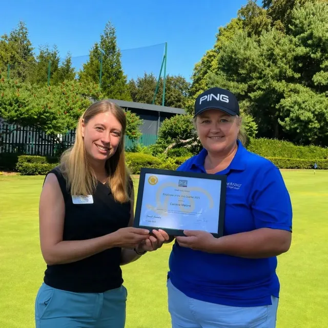 The BIGGEST of congratulations to our Employee of the Quarter - Caroline. 🎉🏆

Caroline, one of our Golf Professionals, has been instrumental in introducing 100s of beginner golfers to the game through both our Pathway to Golf programme and our Junior Camps. You'll also find her in the pro shop where she is always sharing her tips and ensuring our golfers have everything they need when heading onto the course. She always provides a warm, caring and friendly welcome and we are so lucky to have her as part of the Hoebridge Team.

You are brilliant Caroline - thank you! 👏👏👏

#hoebridgegc #recognition #teamwork #thebestteam #surreygolf